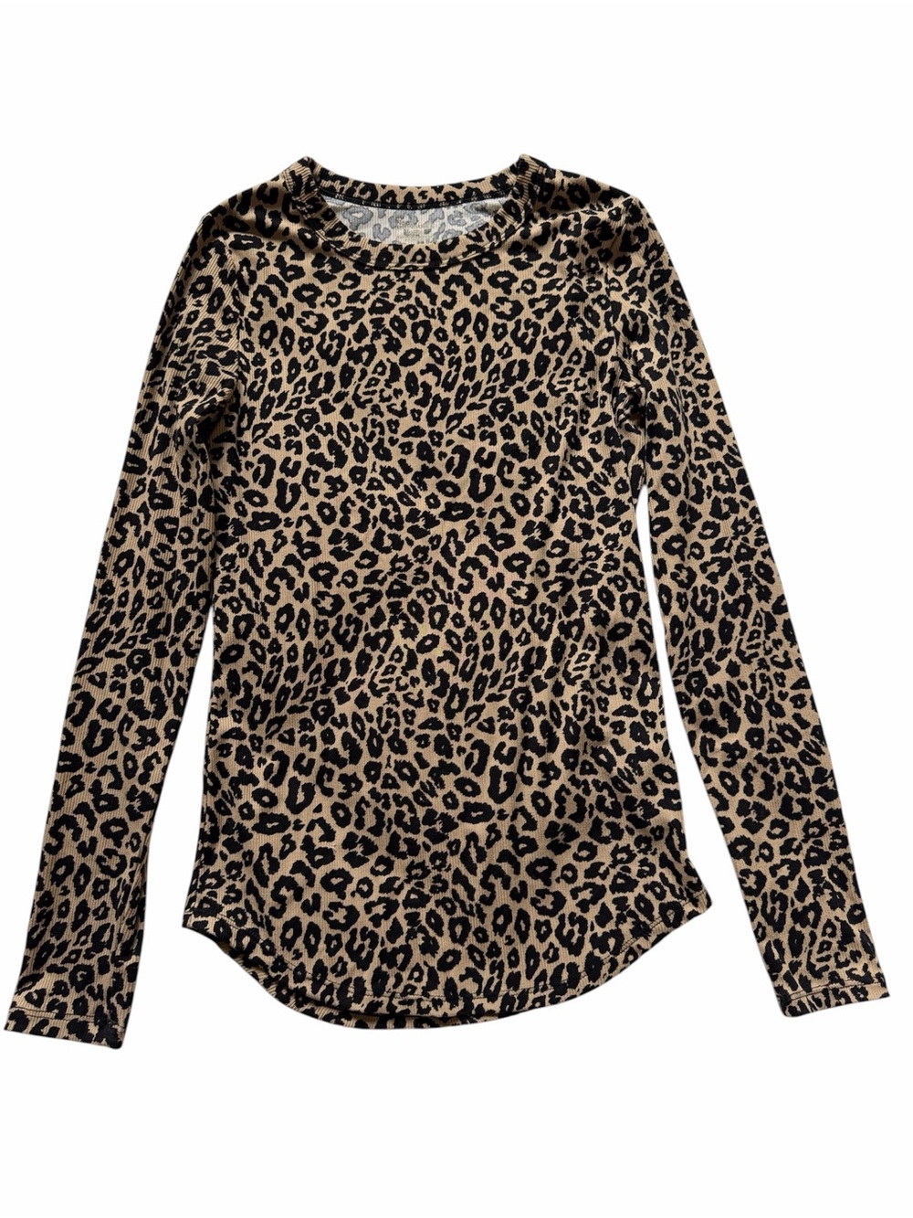 No Boundaries Leopard Print Long Sleeve Tee